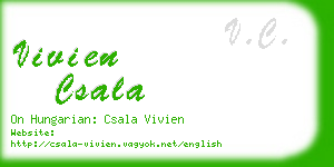 vivien csala business card